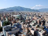 Kathmandu 05 04-2 Kathmandu, Durbar Square, and Swayambhunath View from Bhimsen Tower The best place to get a view of Kathmandu is from the top of the Bhimsen Tower just south east of Durbar Square. The view includes Durbar Square and the hill of Swayambhunath.